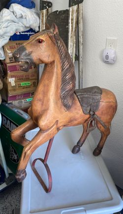 Vintage Wood carved horse