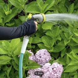 Garden Hose 12ft-100ft x 5/8", Heavy Duty Water Hose, Lightweight, No-Kink, Leak Free, Flexible Hybrid Hose, Male to Female Solid Aluminum Fittings (G