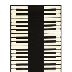 8x10 Piano Music Rug 