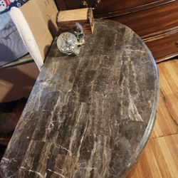 Bed Side Table With Granite Top