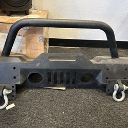 2007-2023 Jeep Wrangler & Gladiator Front Metal Stuby Winch Bumper