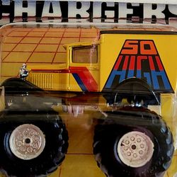 Vintage 1985 Matchbox Super Chargers "So High" Monster Truck Yellow Diecast Car
