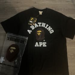 bathing ape shirt size M