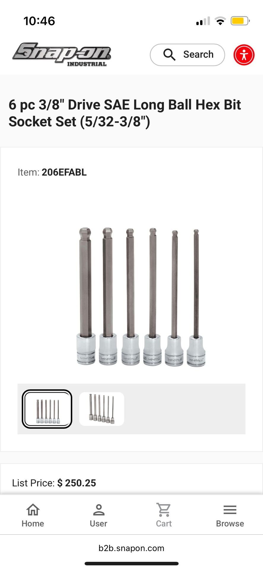 Snap On Wobble End Sockets