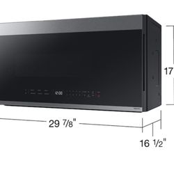 NEW, unused SAMSUNG Bespoke 2.1 cu. ft. Over-the-Range MICROWAVE 