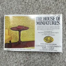 The House of Miniatures Kit #40008 - QUEEN ANNE TILT-TOP TABLE - SEALED