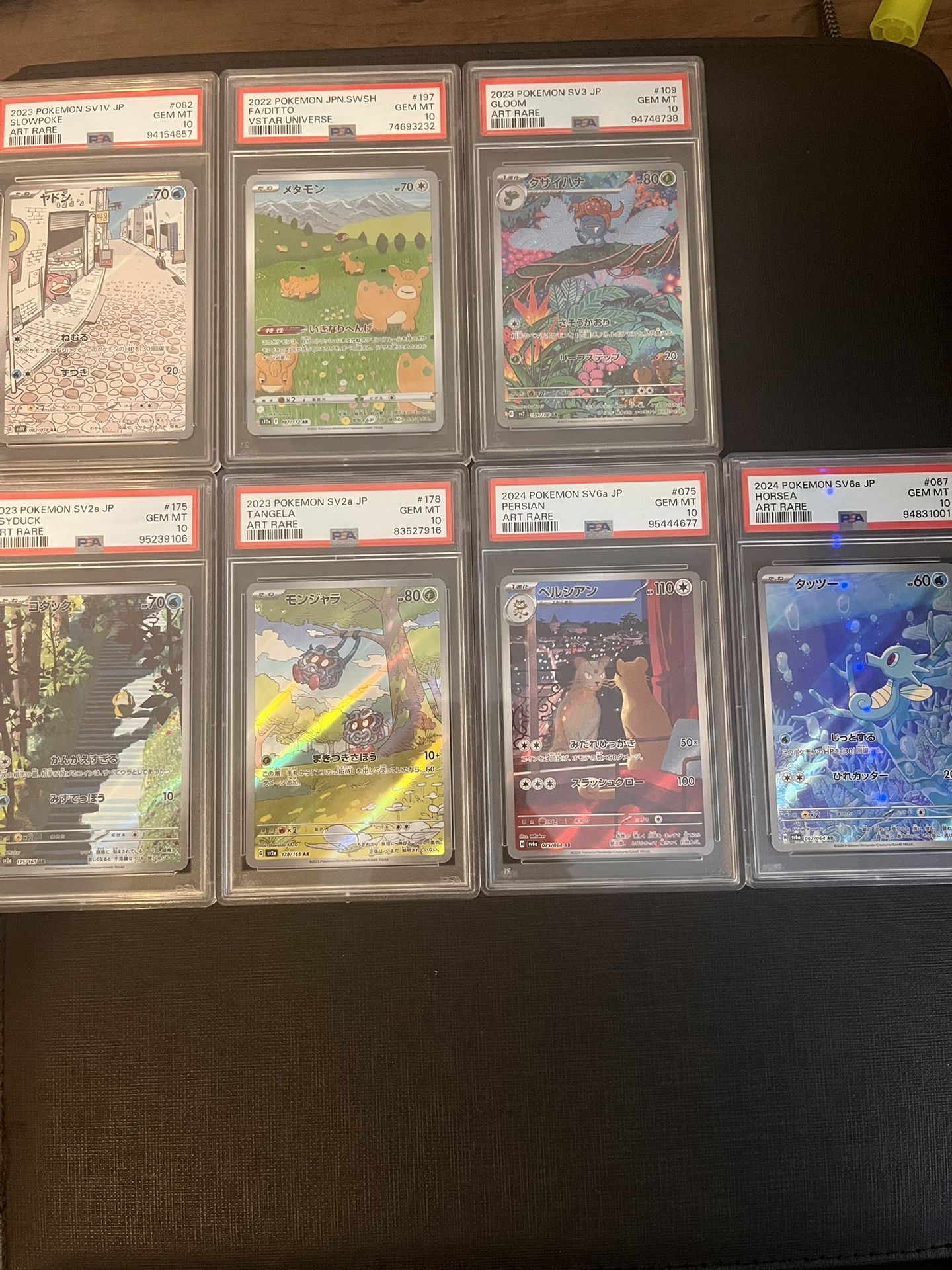 Psa 10 Japanese Pokemon Slabs. S&V Era art Rares