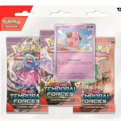 Pokemon TEMPORAL FORCES Sealed Box Of Three Pack Blisters