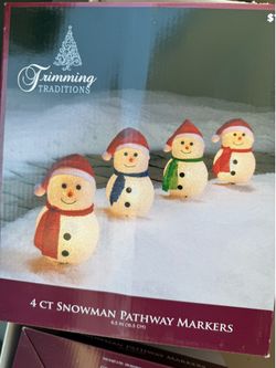 Free Snowman Pathway Markers