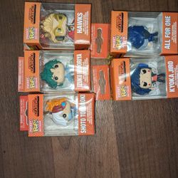My Hero Academia Funko Pop Keychain Bundle Of 5