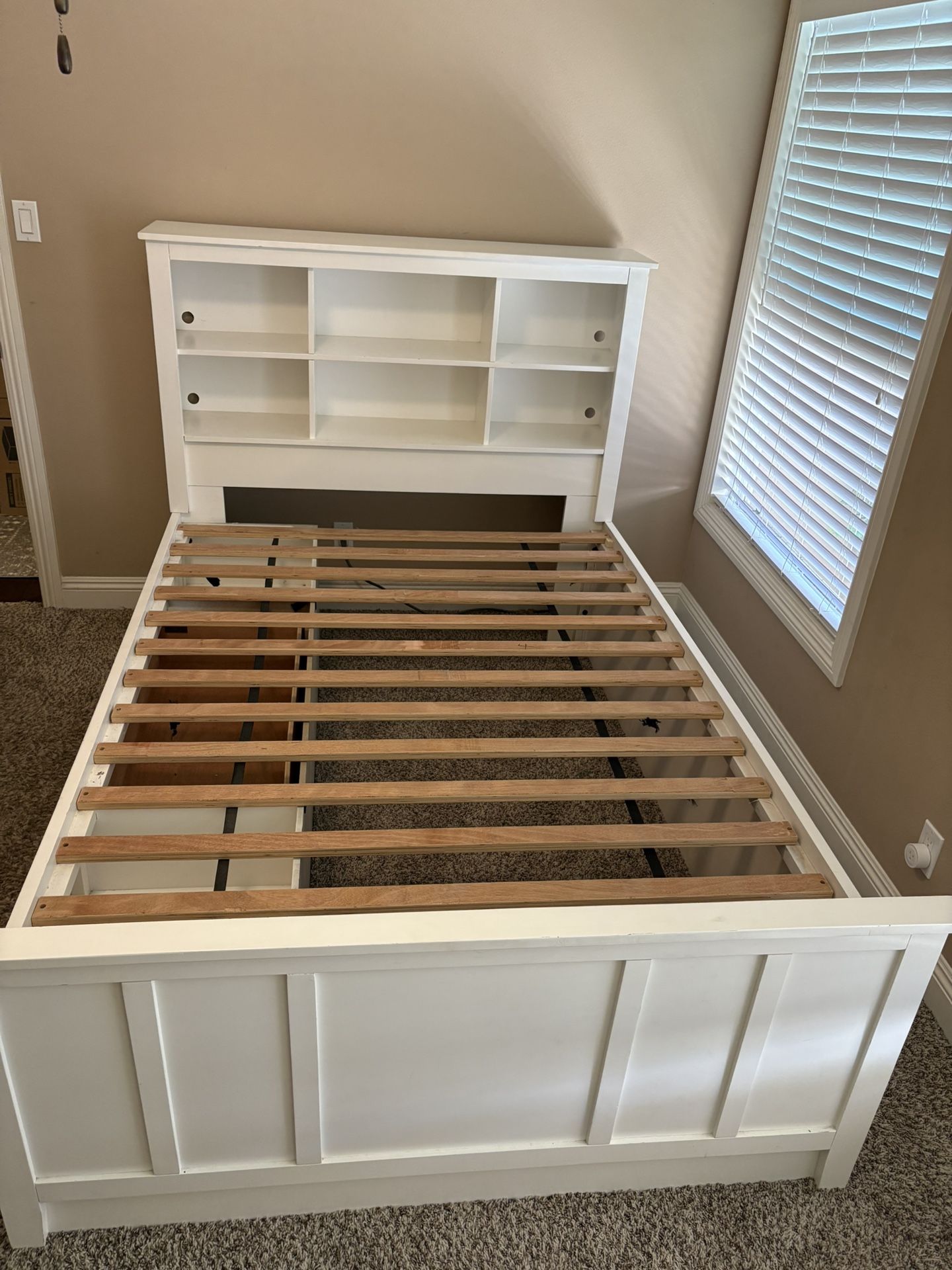 Full Size Bed Frame With Storage Drawers And Headboard