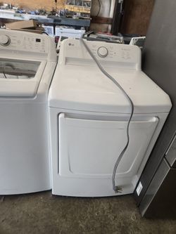 lg washer and dryer set electric topload