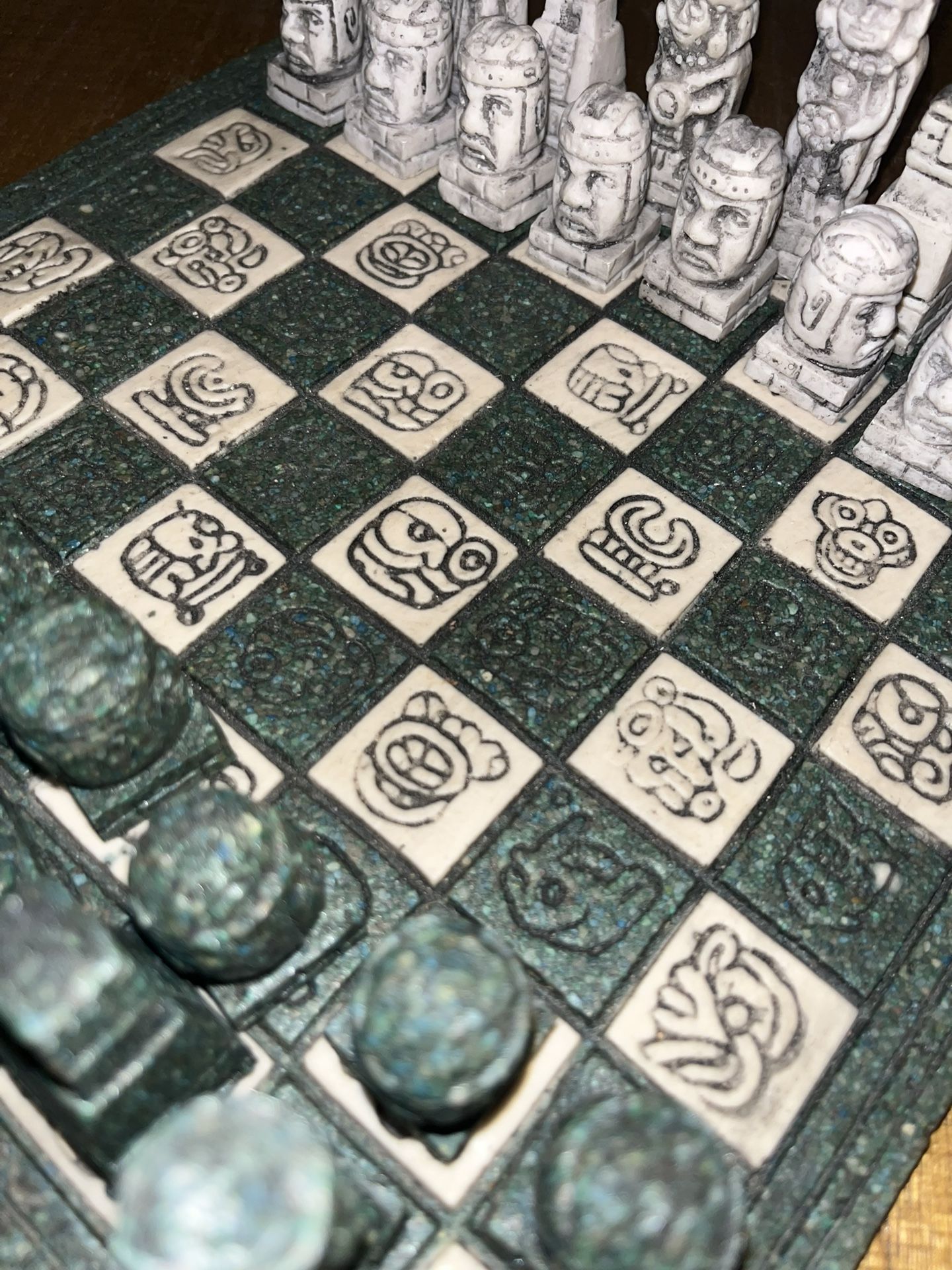 Aztec Mayan Chess Set