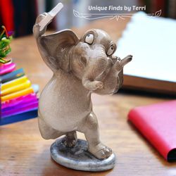 SALE! Brand New! 7.75" Funny Selfie Elephant Figurine | SHIPPING IS AVAILABLE