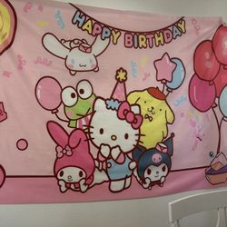 Hello Kitty Backdrop