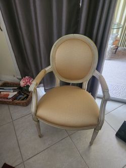 Yellow accent chair