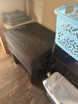 Side table with built in charging station