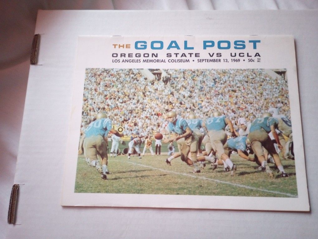 UCLA Vs Oregon State 1969 College Football Program 