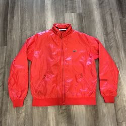 70s Vintage Lacoste Izod Jacket - Nylon Red Men's Medium!!