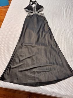 Black and Silver Formal Gown size S
