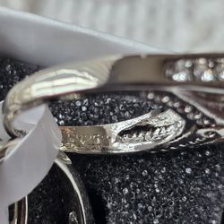 925 Silver 3 Piece Wedding Ring Set Size 6