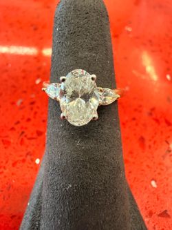 14KT Engagement Ring W/ Lab Grown Oval Diamond 44523-1