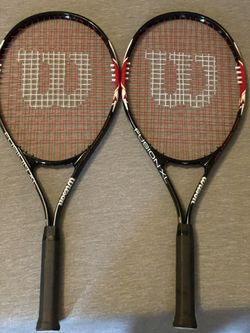2 Wilson Adult Tennis Rackets 