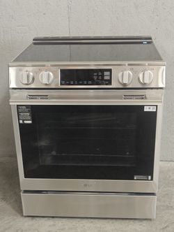 LG Appliances 30 Inch Smart Slide-In Induction Range with 4 Elements, 6.3 Cu. Ft. Oven Capacity, ProBake Convection® (LSIL6334XE-D-H228)