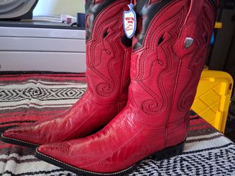 Ostrich boots