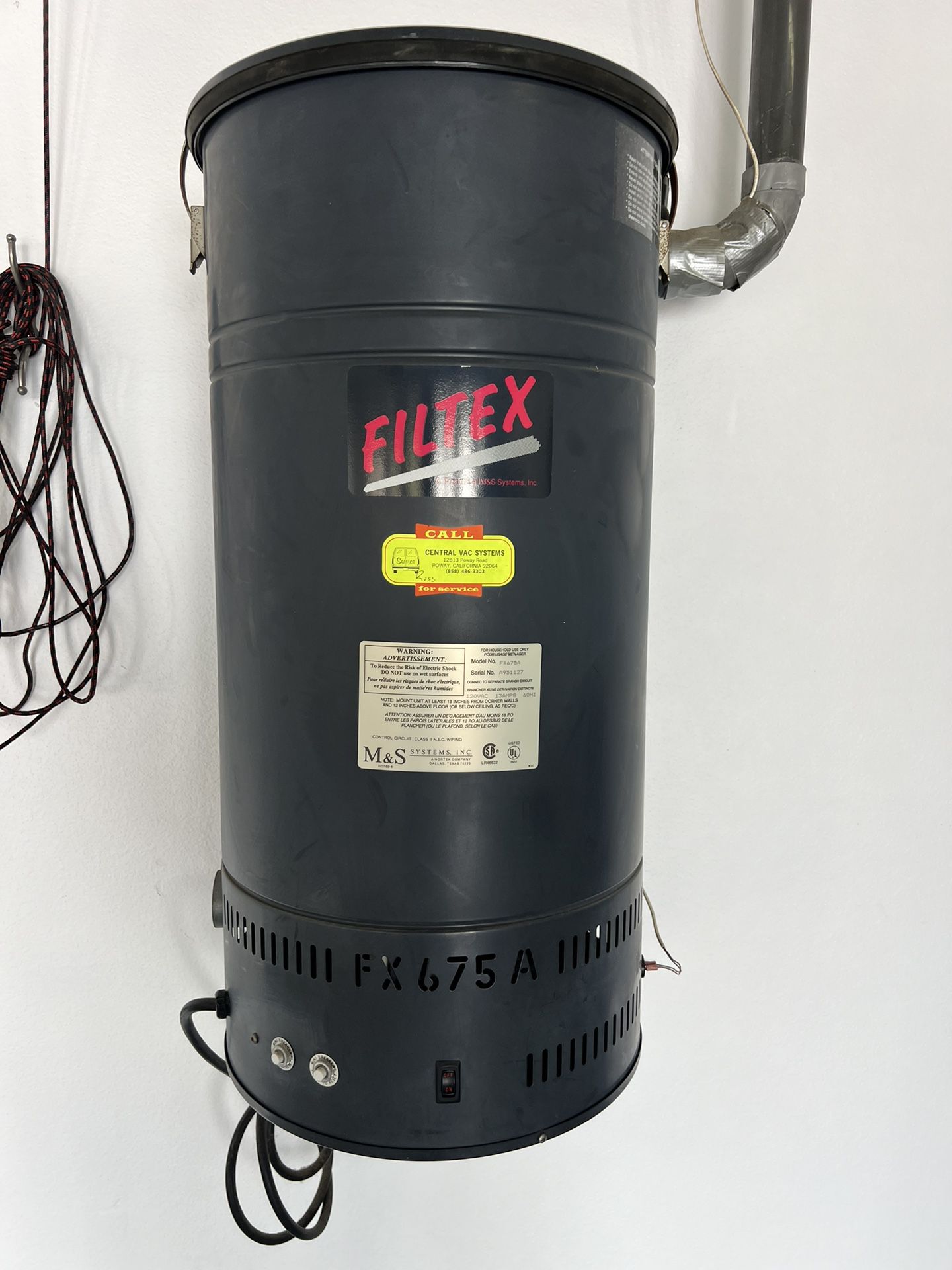 M&s Filtex Central Vacuum Fx900