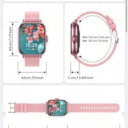 Bundle : Black And Pink Smart Watch 