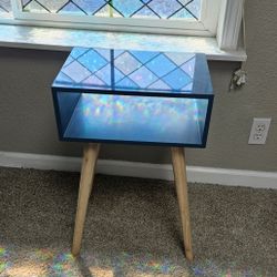 Blue Modern Side Table 