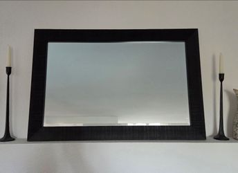 Wall Mirror 36 × 24 with Black Frame