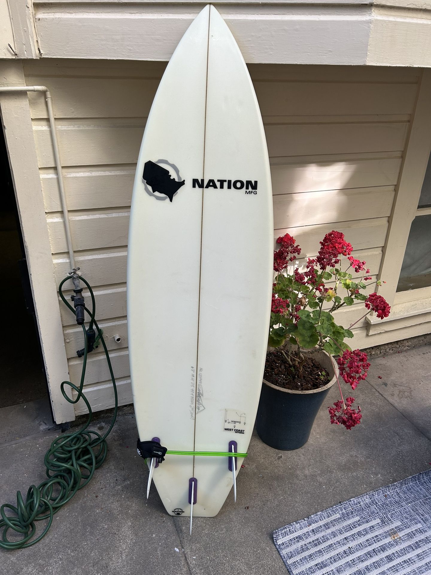 Nation MFG 6’-2” Surfboard
