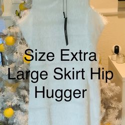 Fur Skirt Hip Hugger
