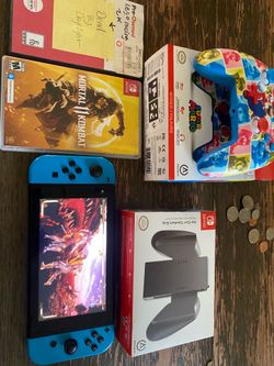Nintendo switch w 3games 1 controller