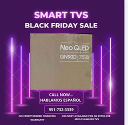 SAMSUNG 75-Inch Class Neo QLED 4K QN90D Series Quantum HDR+, Dolby Atmos, Object Tracking Sound+, Anti-Glare, Gaming Hub, Q-Symphony, Smart TV with Al
