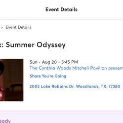 Beck & Phoenix  Summer Odyssey Woodlands pavilion 