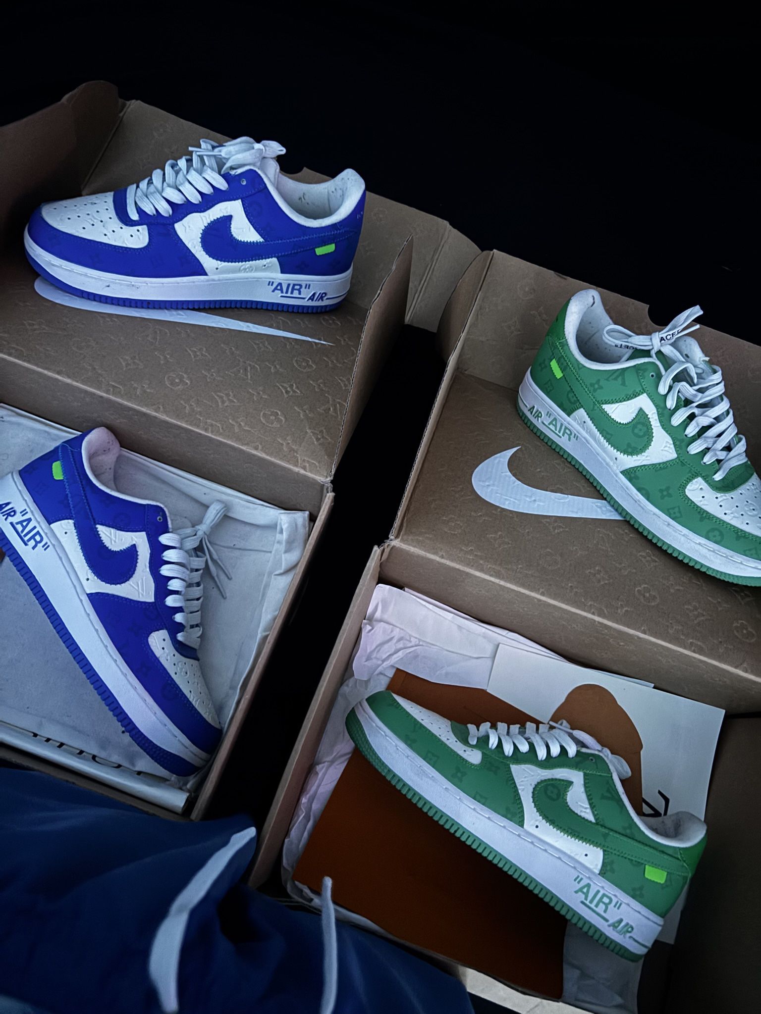 Louis Vuitton X Nike Air Force 1s