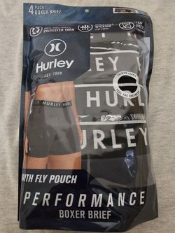 Hurly 4 Pack Performance Boxer Brief Size Large