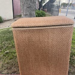 Vintage 80s Laundry Hamper 