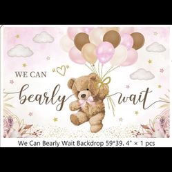 Girl Baby Shower Bear Theme 