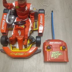 Vintage Bill Elliott R/C  Go-kart By Tayio With Action Figure