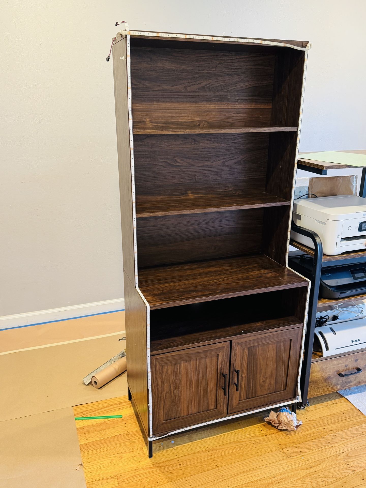 Book Shelf With Cabinet