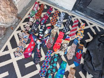 Ties , variety styles.