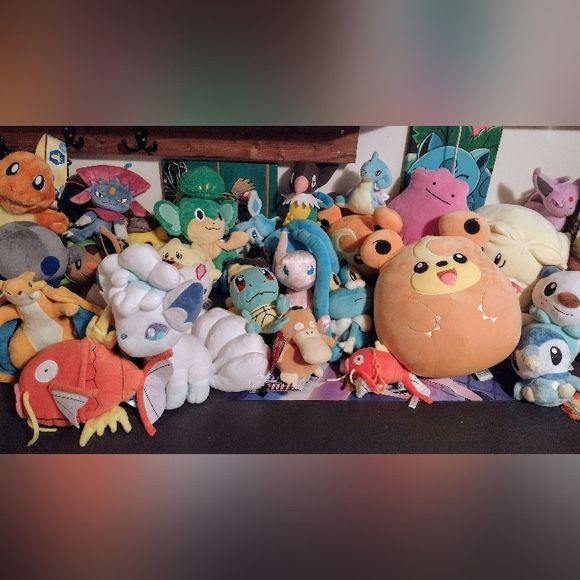 Pokemon Plush Lot Pokemon Center Squishmallows Stuffed Animals Charmander Backpa