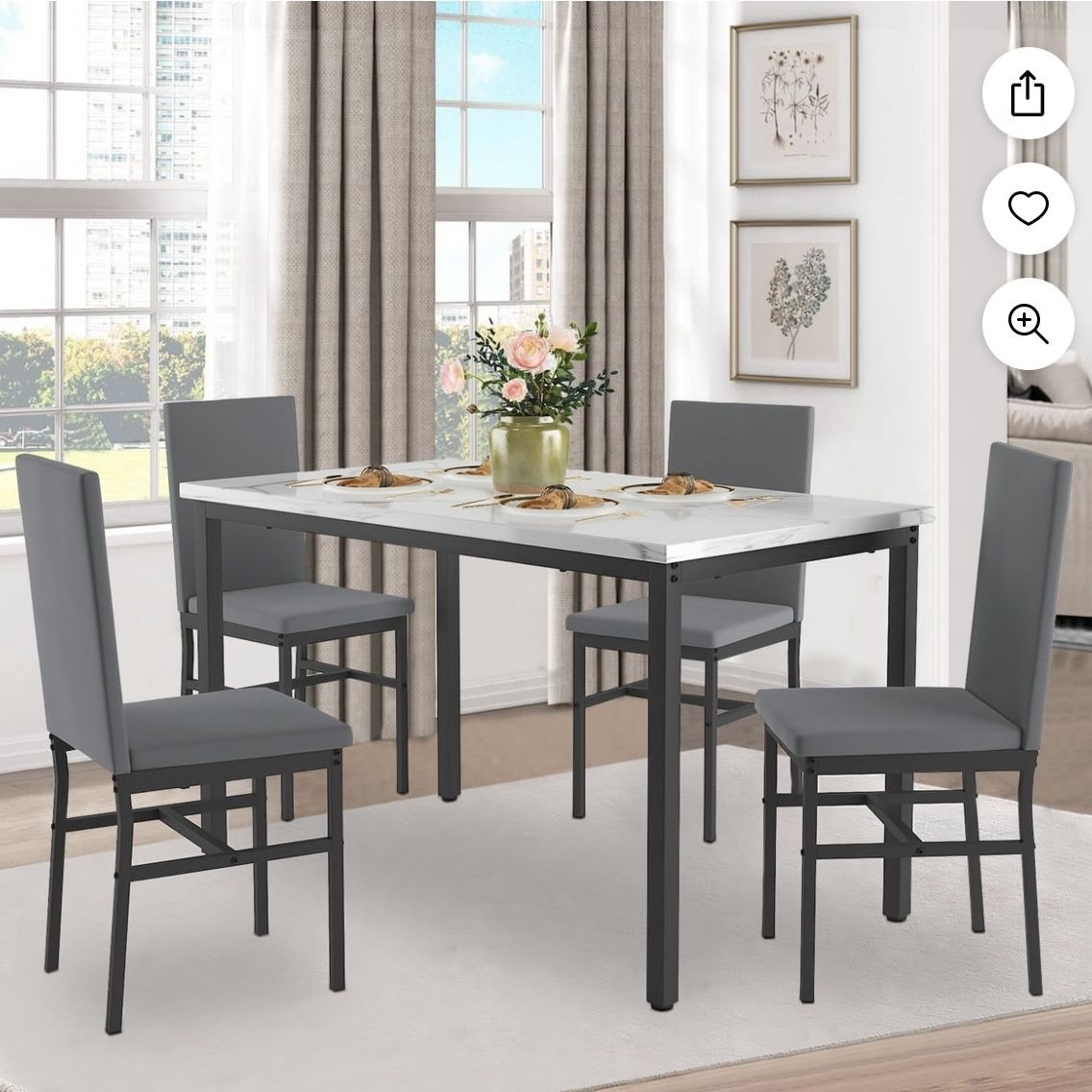 Brand New In Box 4 Chairs & Dining Room Table