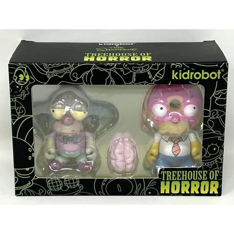 The Simpsons Treehouse of Horror 2-Pack Mini Figure Set - Homer, Krusty Clown