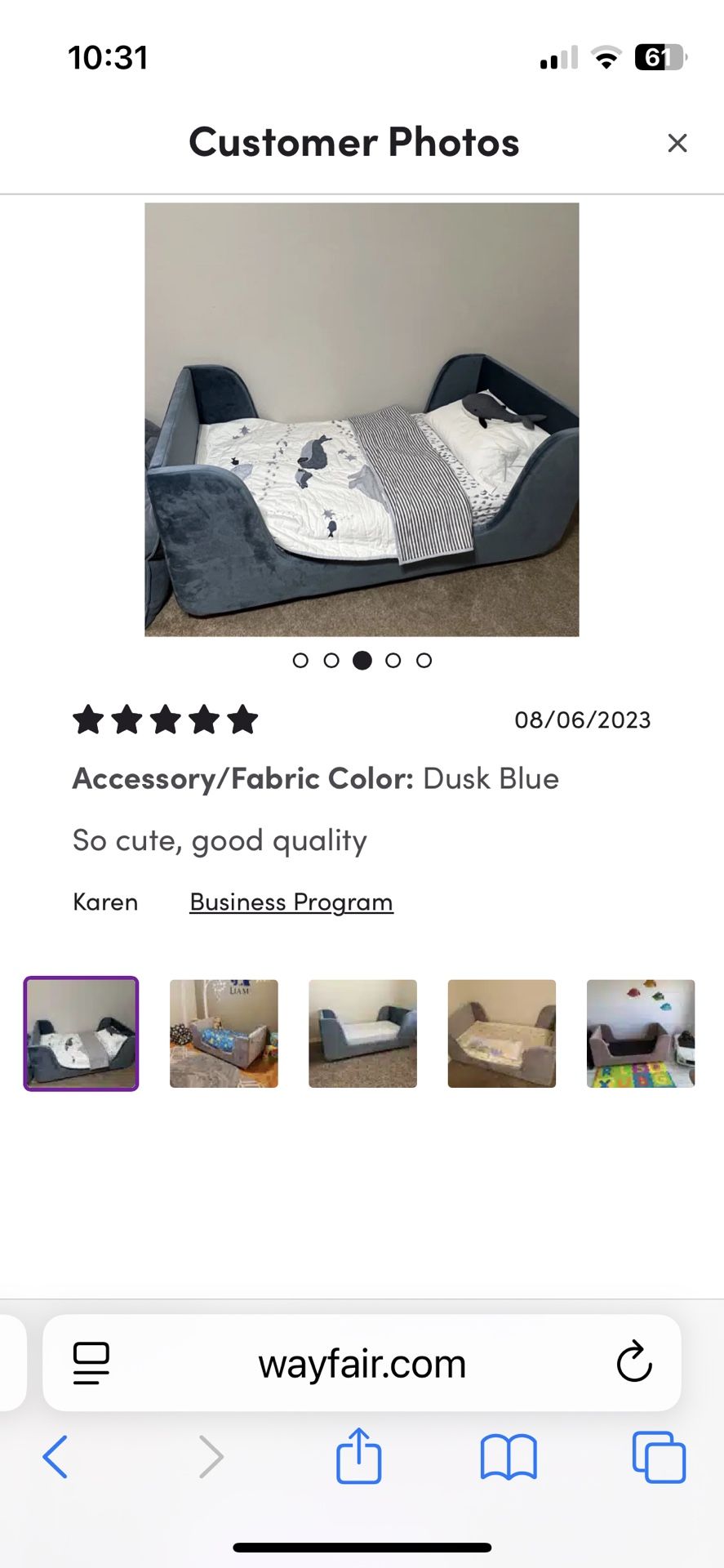 Toddler bed With Mattress