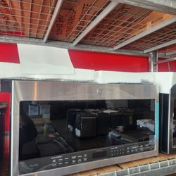 Ge Profile 30 Inch Over The Range Microwave 2.1 Cu Ft With Chef Connect